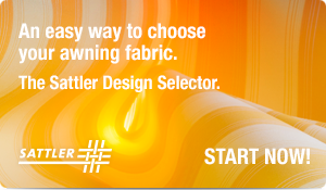 An easy way to choose your awning fabric. The Sattler Design Selector. Start Now!